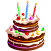 gros gâteau anniversaire