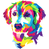 Bunter Hund