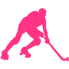 Rink Hockey Silhouette player1