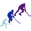 hockey rink player6 Silhouette Animation