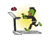 Zombie treadmill Halloween gift