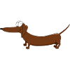 Funny Dachshund Comic Drawing