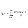 Weierstrass function