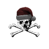 Christmas skull with cap