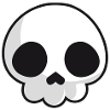 Creepy cute Skull