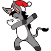 Christmas Dabbing Dab Donkey