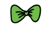 Grüne Fliege Krawatte Querbinder