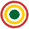 Abstract Concentric Reggae Circle Design