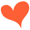 Herz Orange Geschenkidee