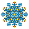 Schneeflocken Mandala