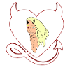 Diable avec cœur de diable