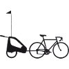 Rennrad mit Kinderwagen Anhänger