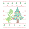 T-Rex ruma joulu dinosaurus joulukuusi