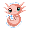 Mignon axolotl bébé