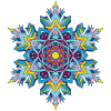 Snowflakes Mandala