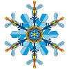 Schneeflocken Mandala