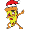 Christmas Dabbing Dab Pizza
