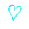 Heart design turquoise