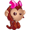 monkey girl kawaii png