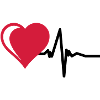 Heart with pulse