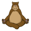 Yoga Meditation Bear