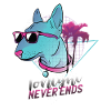 Cool party dog with sunglasses