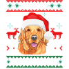Golden Retriever Joyeux Waunachten