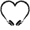 Heart headphones