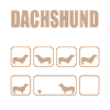 Hartnäckiger Dackel-Trick-Design