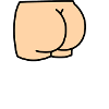 Arsch auf Eimer (Links)