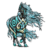 Celtic Knot Tattoo Horse Friezes Blue Gift