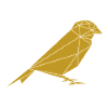Vogel Spatz geometrisch