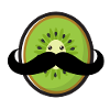 Mustache kiwi Mr.Kiwi