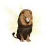 Löwe sitzend