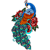 Bunter Pfau