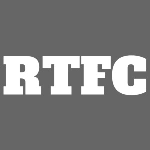 RTFC poster font white