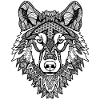 Mandala Wolf