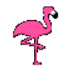 Pixel Flamingo