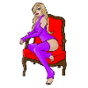 sitting girl