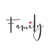 Family heart love
