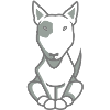 Bullterrier Illu white