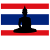 Thailand flag Buddha