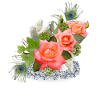 Flowers with jewelry