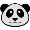 Visage de panda
