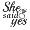 She said yes!