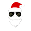 Santa mit Sonnenbrille