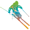 skiing male