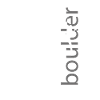 Boulder font with climber