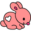 lapin coeur