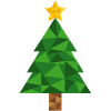 Christmas Tree Polygon Christmas Xmas Tree